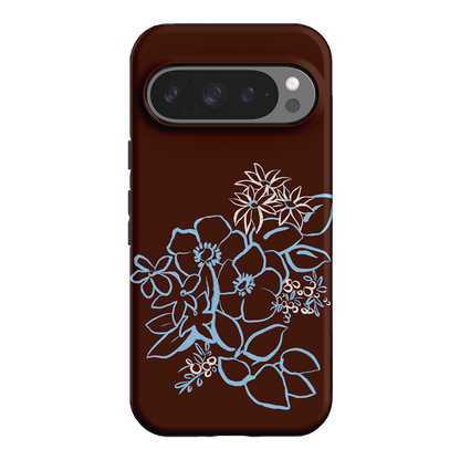 Mocha Posy Printed Phone Cases Google Pixel 9 Pro / Armoured by Typoflora - The Dairy