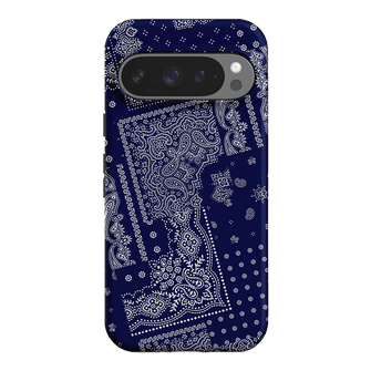 Paisley Indigo Printed Phone Cases Google Pixel 9 Pro / Armoured by The Dairy - The Dairy