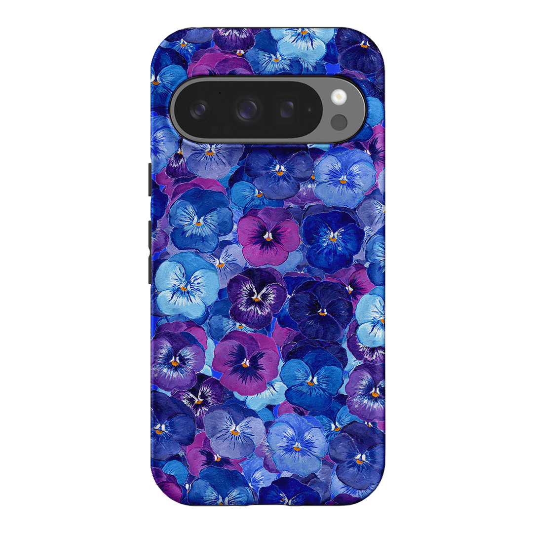 Pansy Jumble Printed Phone Cases Google Pixel 9 Pro / Armoured by Kayla Henley - The Dairy