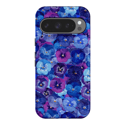 Pansy Jumble Printed Phone Cases Google Pixel 9 Pro / Armoured by Kayla Henley - The Dairy