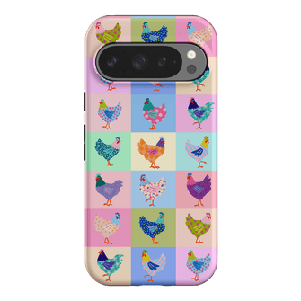 Pastel Chickens Printed Phone Cases Google Pixel 9 Pro / Armoured by Kayla Henley - The Dairy