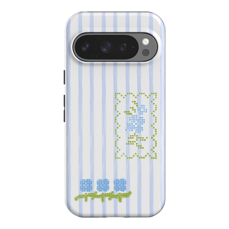 Patchwork Blue Printed Phone Cases Google Pixel 9 Pro / Armoured by Kayla Carr - The Dairy