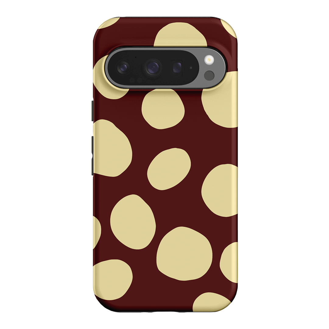 Pebbles Burgundy Butter Printed Phone Cases Google Pixel 9 Pro / Armoured by Veronica Tucker - The Dairy