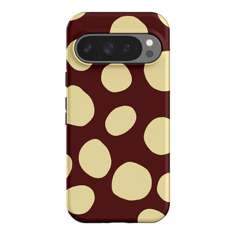Pebbles Burgundy Butter Printed Phone Cases Google Pixel 9 Pro / Armoured by Veronica Tucker - The Dairy