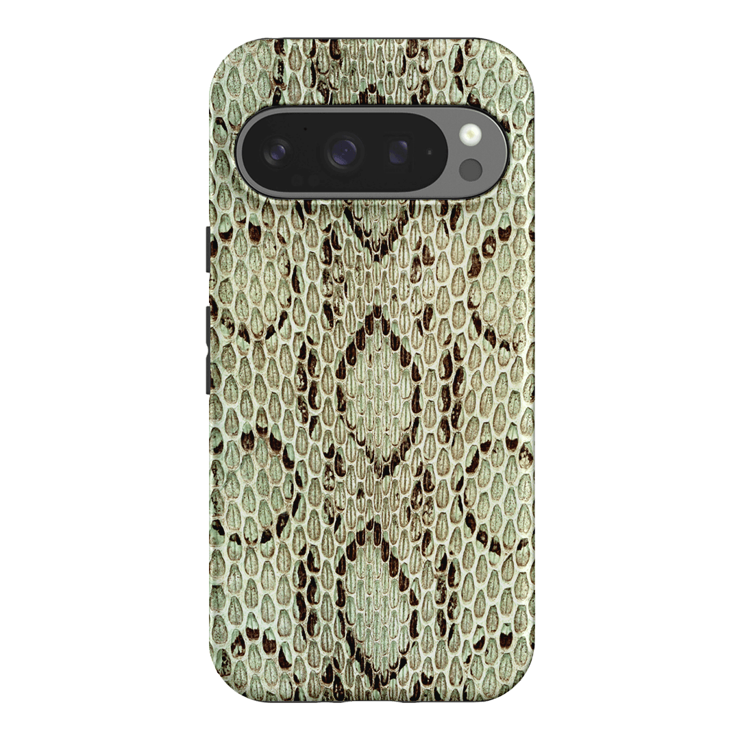 Pistachio Python Printed Phone Cases Google Pixel 9 Pro / Armoured by The Dairy - The Dairy