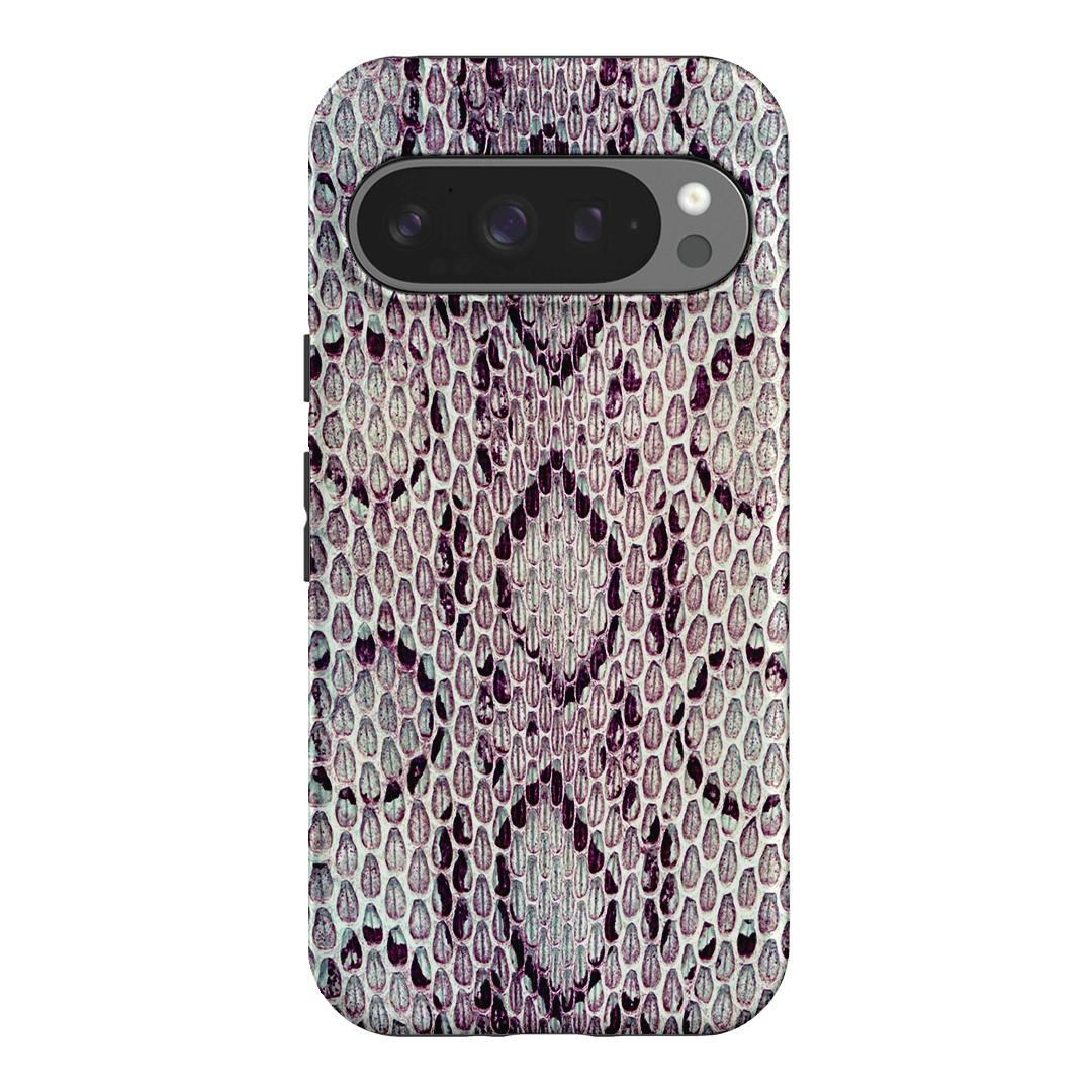 Plum Python Printed Phone Cases Google Pixel 9 Pro / Armoured by The Dairy - The Dairy