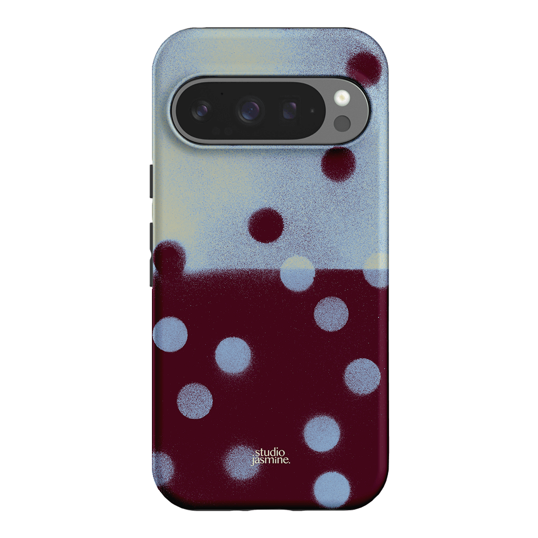 Plum Polka Dot Printed Phone Cases Google Pixel 9 Pro / Armoured by Jasmine Dowling - The Dairy
