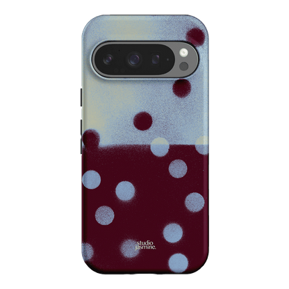 Plum Polka Dot Printed Phone Cases Google Pixel 9 Pro / Armoured by Jasmine Dowling - The Dairy