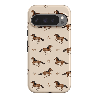 Running Horse Printed Phone Cases Google Pixel 9 Pro / Armoured by Kasiags Art - The Dairy