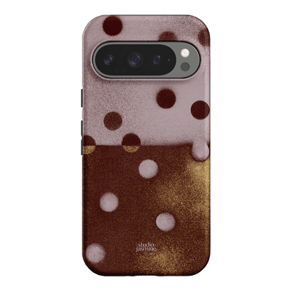 Rust Polka Dot Printed Phone Cases Google Pixel 9 Pro / Armoured by Jasmine Dowling - The Dairy