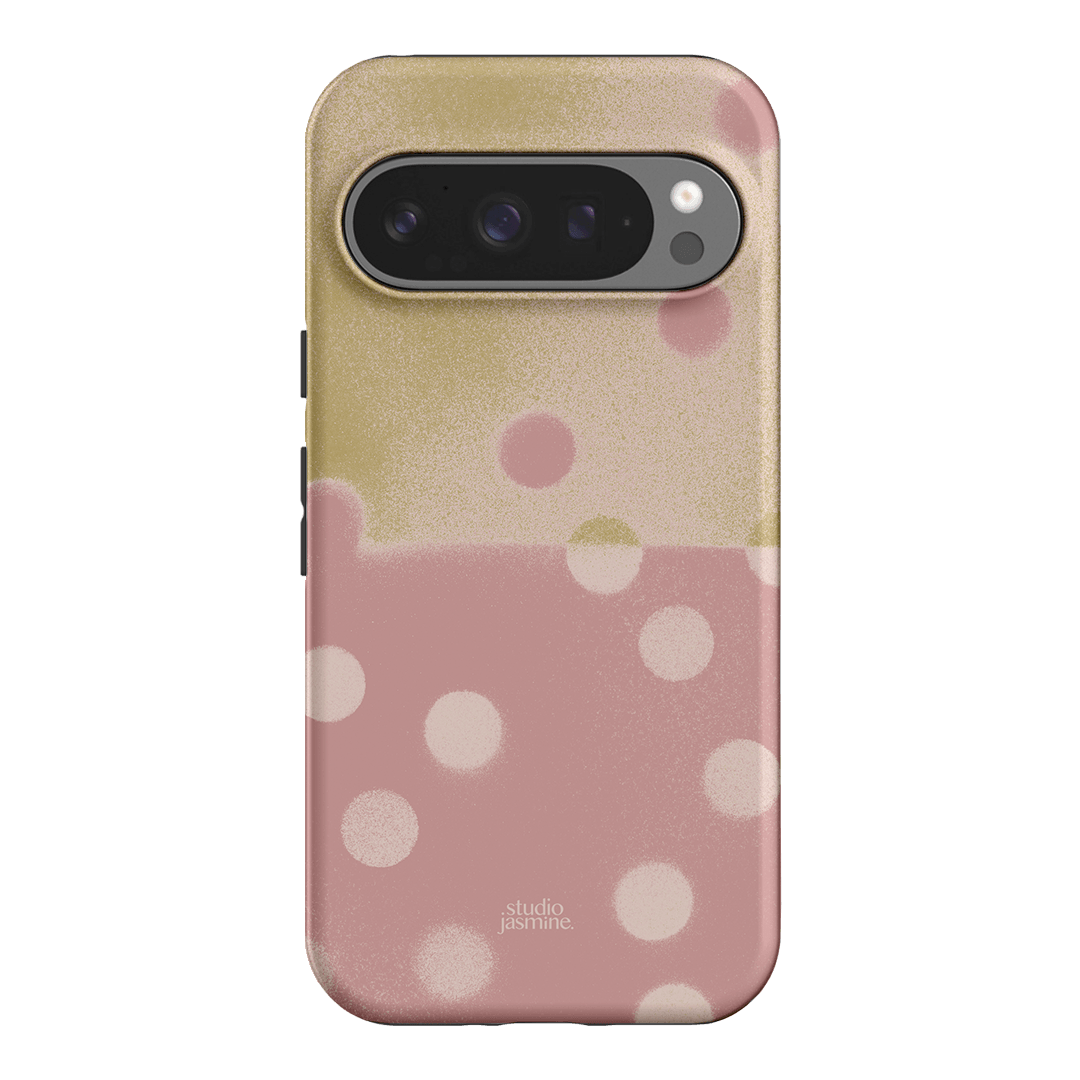 Strawberry Polka Dot Printed Phone Cases Google Pixel 9 Pro / Armoured by Jasmine Dowling - The Dairy