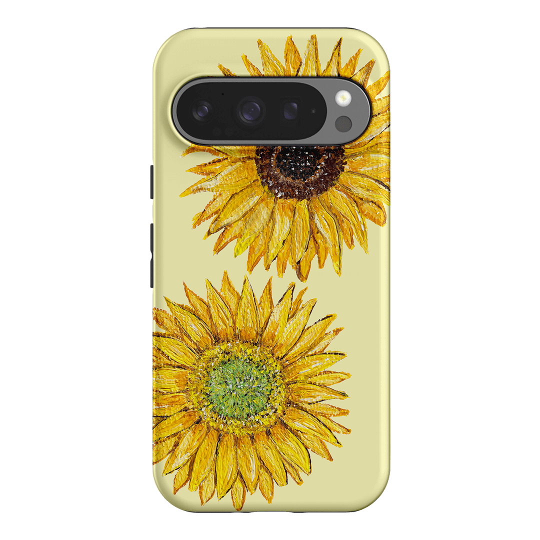 Sunflower Yellow Printed Phone Cases Google Pixel 9 Pro / Armoured by BG. Studio - The Dairy