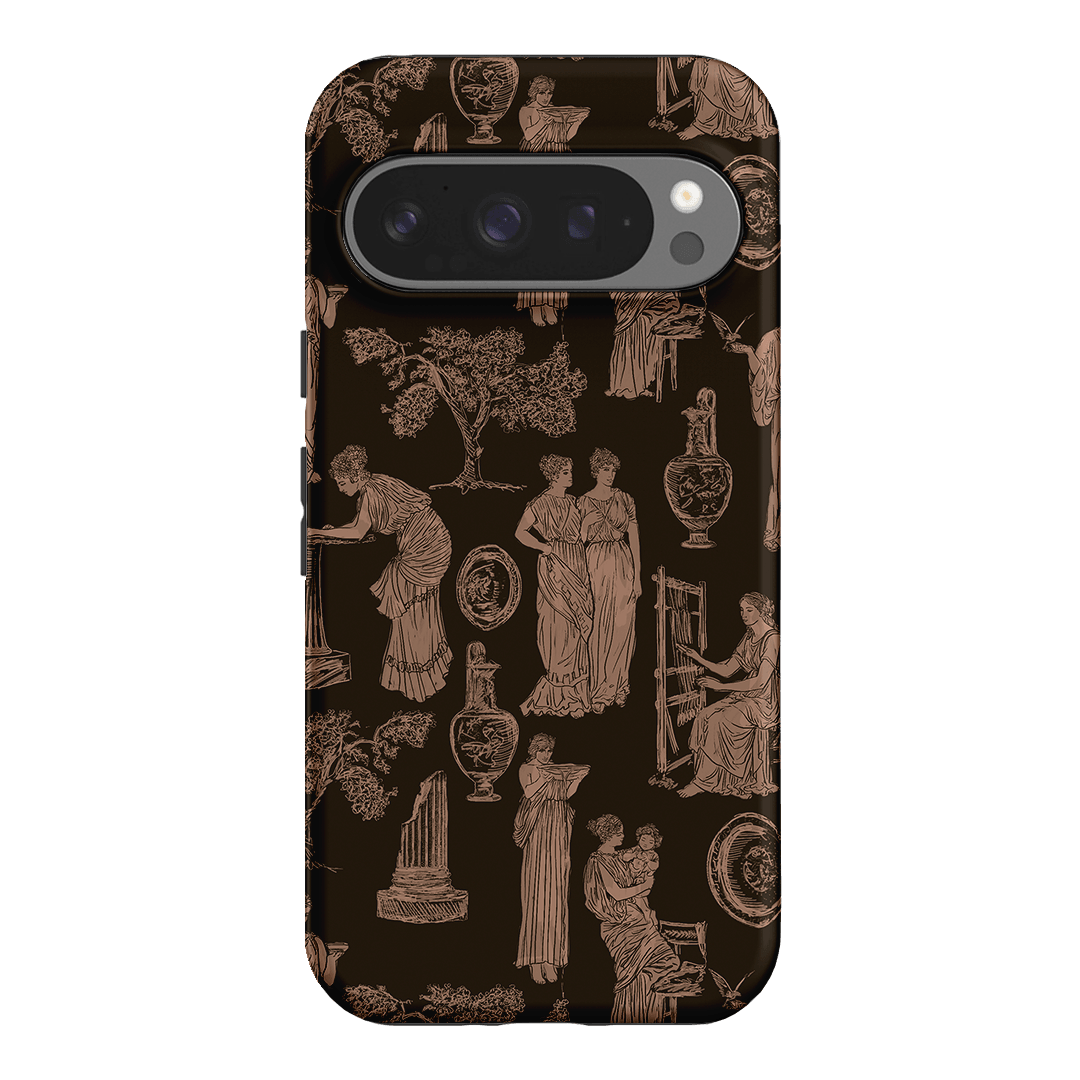 Symposium Burnt Umber Printed Phone Cases Google Pixel 9 Pro / Armoured by Veronica Tucker - The Dairy
