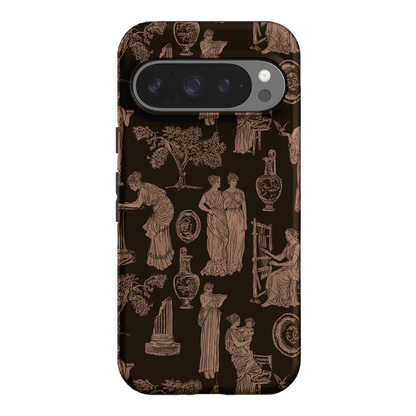Symposium Burnt Umber Printed Phone Cases Google Pixel 9 Pro / Armoured by Veronica Tucker - The Dairy