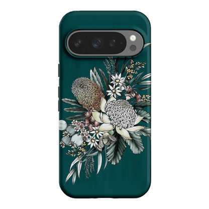 Teal Native Printed Phone Cases Google Pixel 9 Pro / Armoured by Typoflora - The Dairy