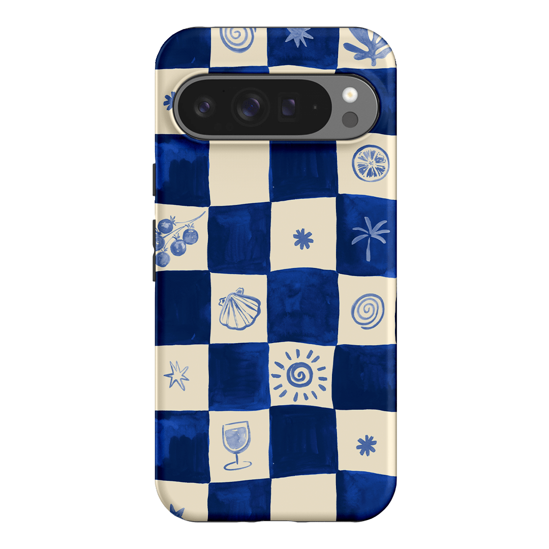 Afternoon Mezze Azure Printed Phone Cases Google Pixel 9 Pro XL / Armoured by Charlie Taylor - The Dairy