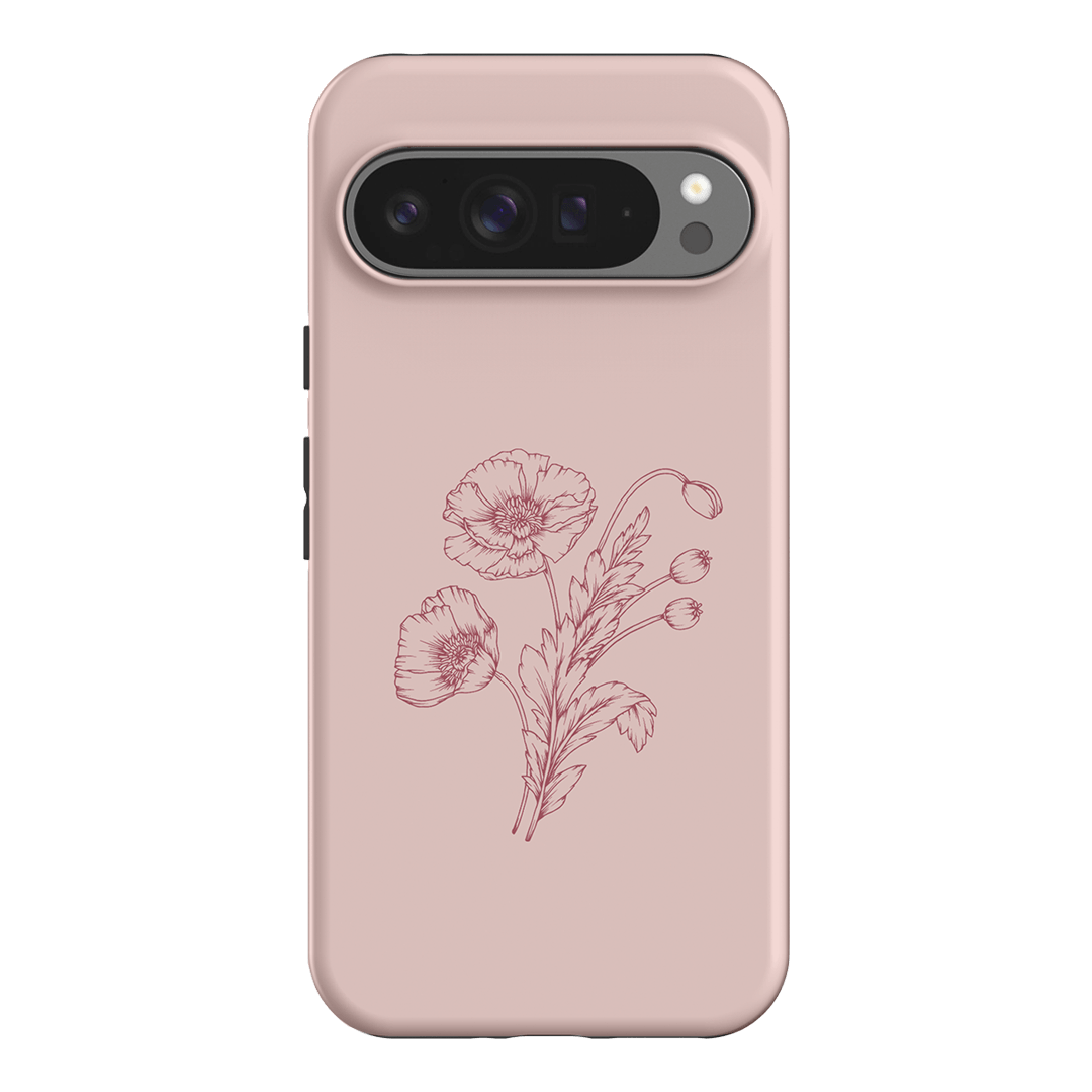 Blush Poppies Printed Phone Cases Google Pixel 9 Pro XL / Armoured by Typoflora - The Dairy