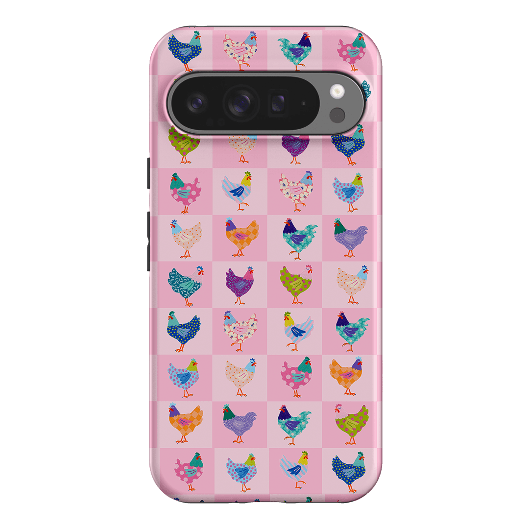 Checkered Chickens Printed Phone Cases Google Pixel 9 Pro XL / Armoured by Kayla Henley - The Dairy