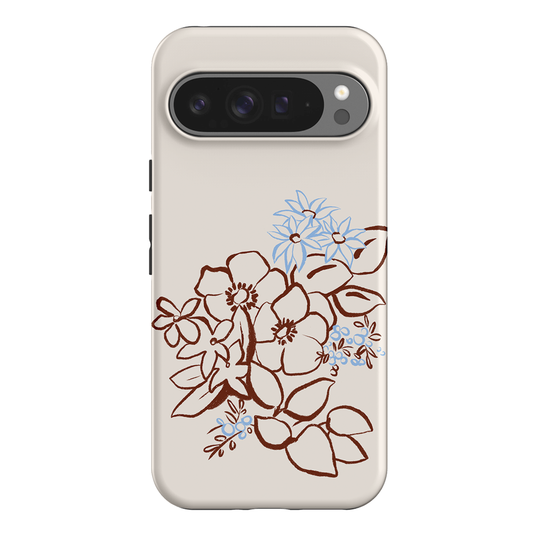 Cream Posy Printed Phone Cases Google Pixel 9 Pro XL / Armoured by Typoflora - The Dairy