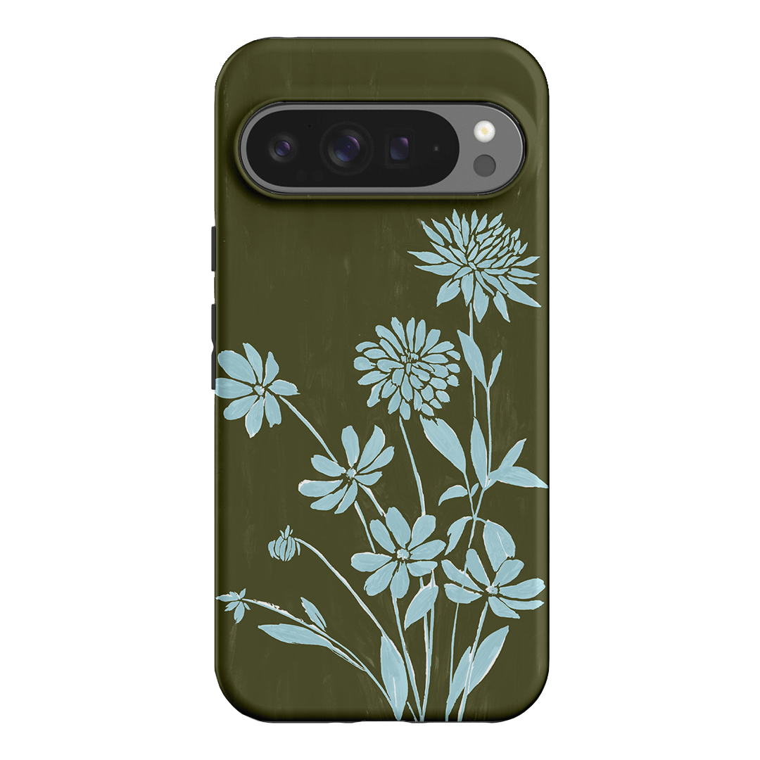 Dahlia Khaki Printed Phone Cases Google Pixel 9 Pro XL / Armoured by Typoflora - The Dairy