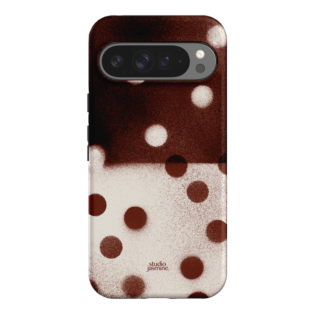 Espresso Polka Dot Printed Phone Cases Google Pixel 9 Pro XL / Armoured by Jasmine Dowling - The Dairy