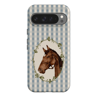 Gingham Horse Printed Phone Cases Google Pixel 9 Pro XL / Armoured by Kasiags Art - The Dairy
