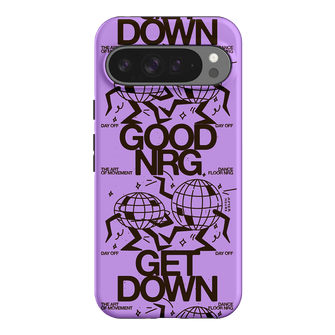 Good Energy in Purple Printed Phone Cases Google Pixel 9 Pro XL / Armoured by After Hours - The Dairy