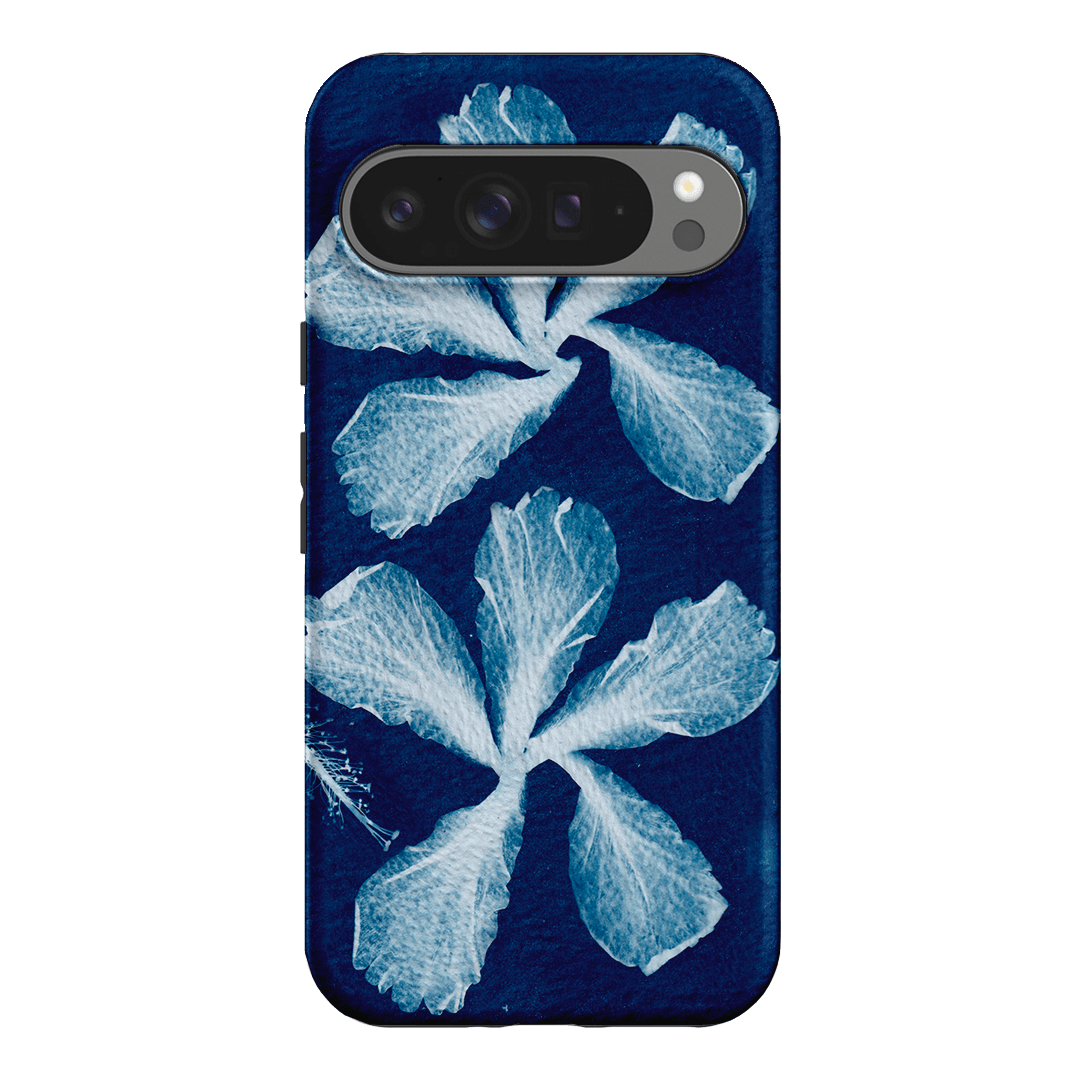 Hibiscus Cyanotype Printed Phone Cases Google Pixel 9 Pro XL / Armoured by Sally Hungerford - The Dairy