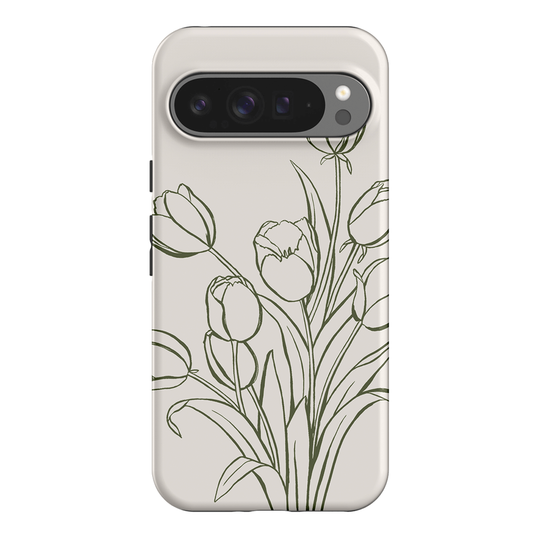 Inked Tulips Printed Phone Cases Google Pixel 9 Pro XL / Armoured by Typoflora - The Dairy