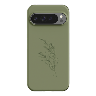Khaki Wattle Printed Phone Cases Google Pixel 9 Pro XL / Armoured by Typoflora - The Dairy