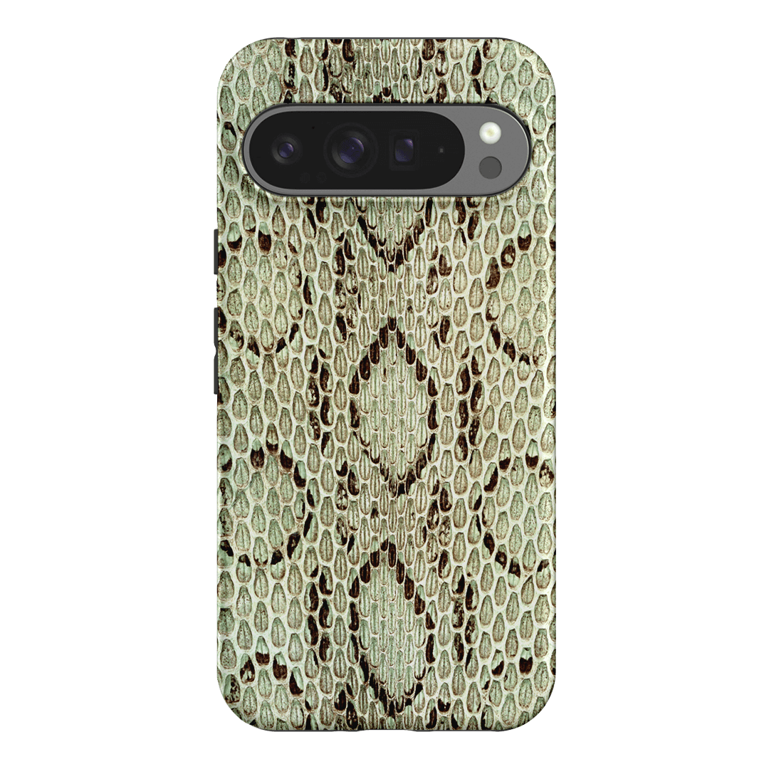 Pistachio Python Printed Phone Cases Google Pixel 9 Pro XL / Armoured by The Dairy - The Dairy