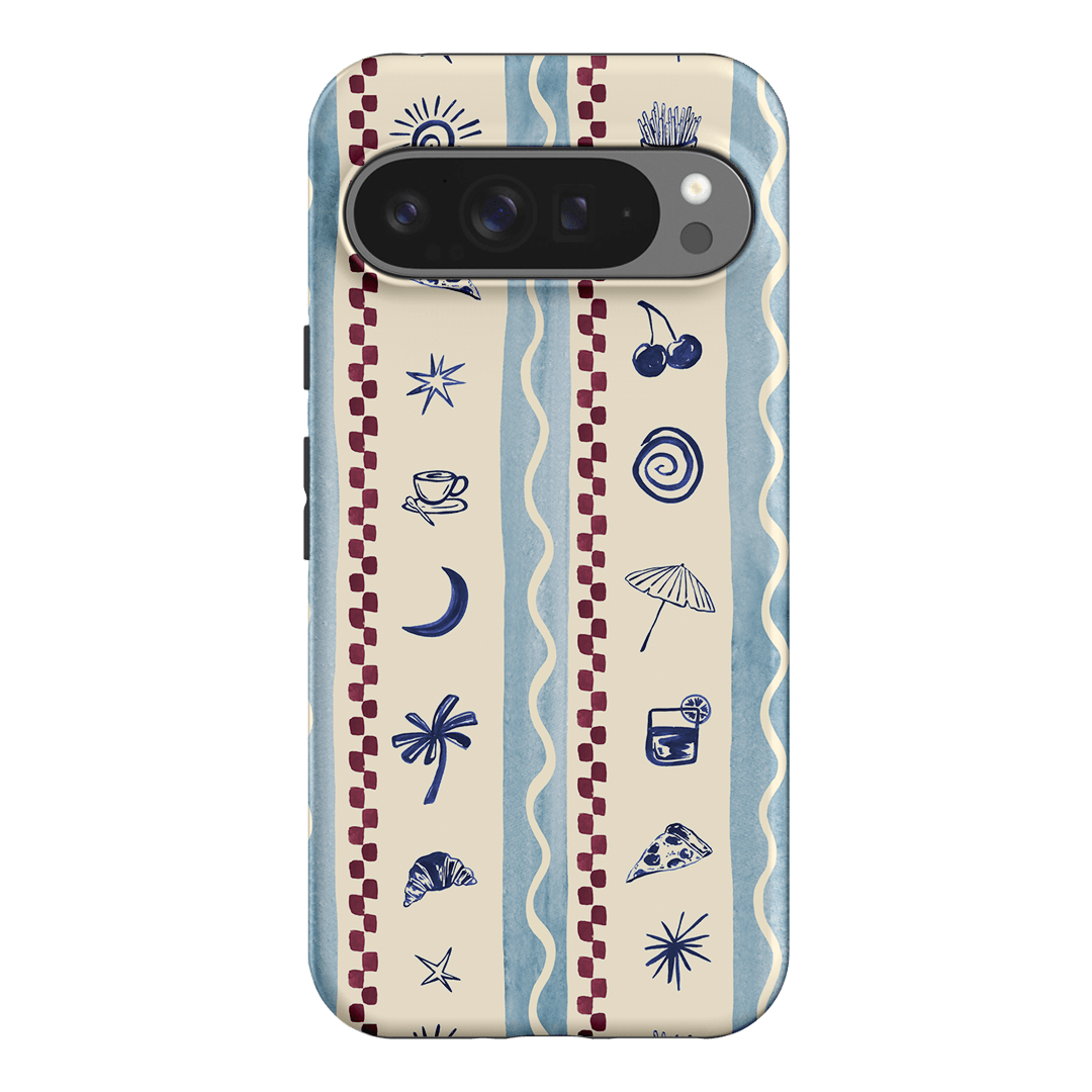 Summer Snacks Blue Printed Phone Cases Google Pixel 9 Pro XL / Armoured by Charlie Taylor - The Dairy