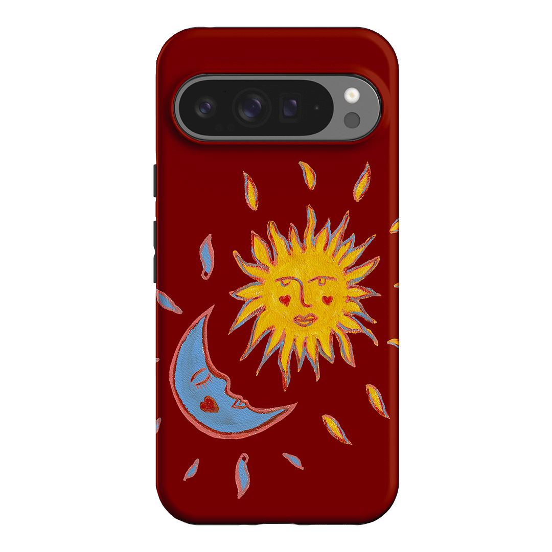 Sun & Moon Red Printed Phone Cases Google Pixel 9 Pro XL / Armoured by BG. Studio - The Dairy
