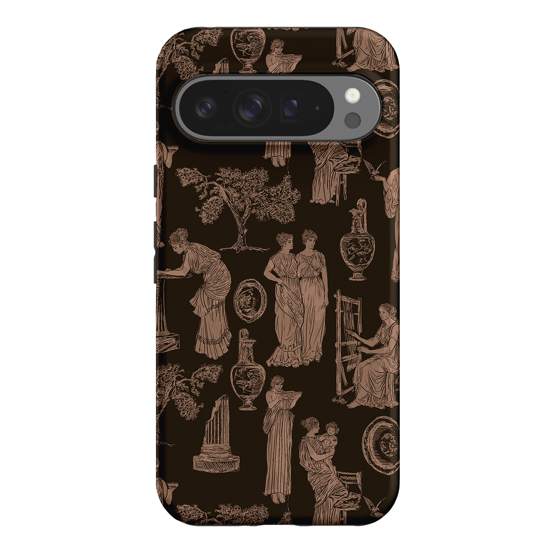 Symposium Burnt Umber Printed Phone Cases Google Pixel 9 Pro XL / Armoured by Veronica Tucker - The Dairy