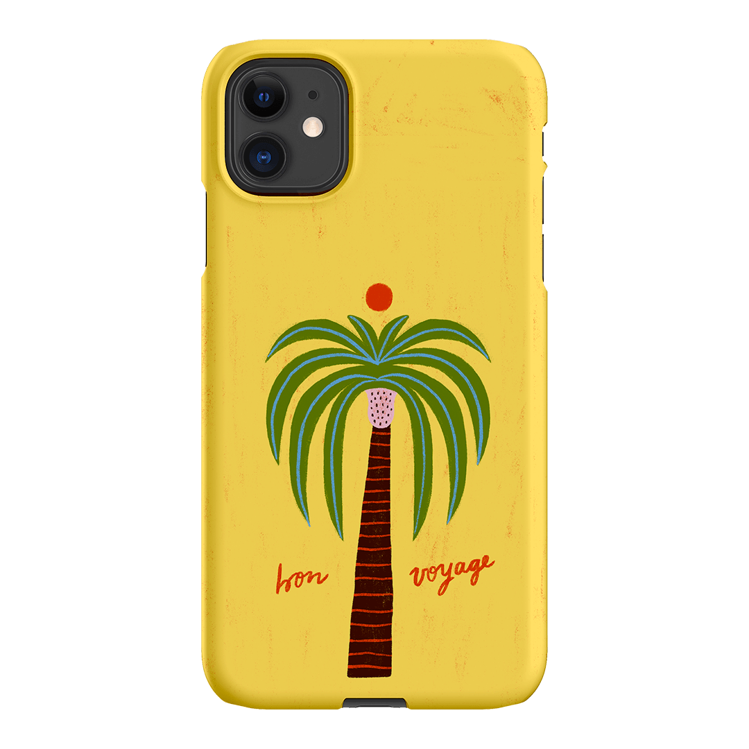 Bon Voyage Yellow Printed Phone Cases iPhone 11 / Snap by Marie Faurrite - The Dairy