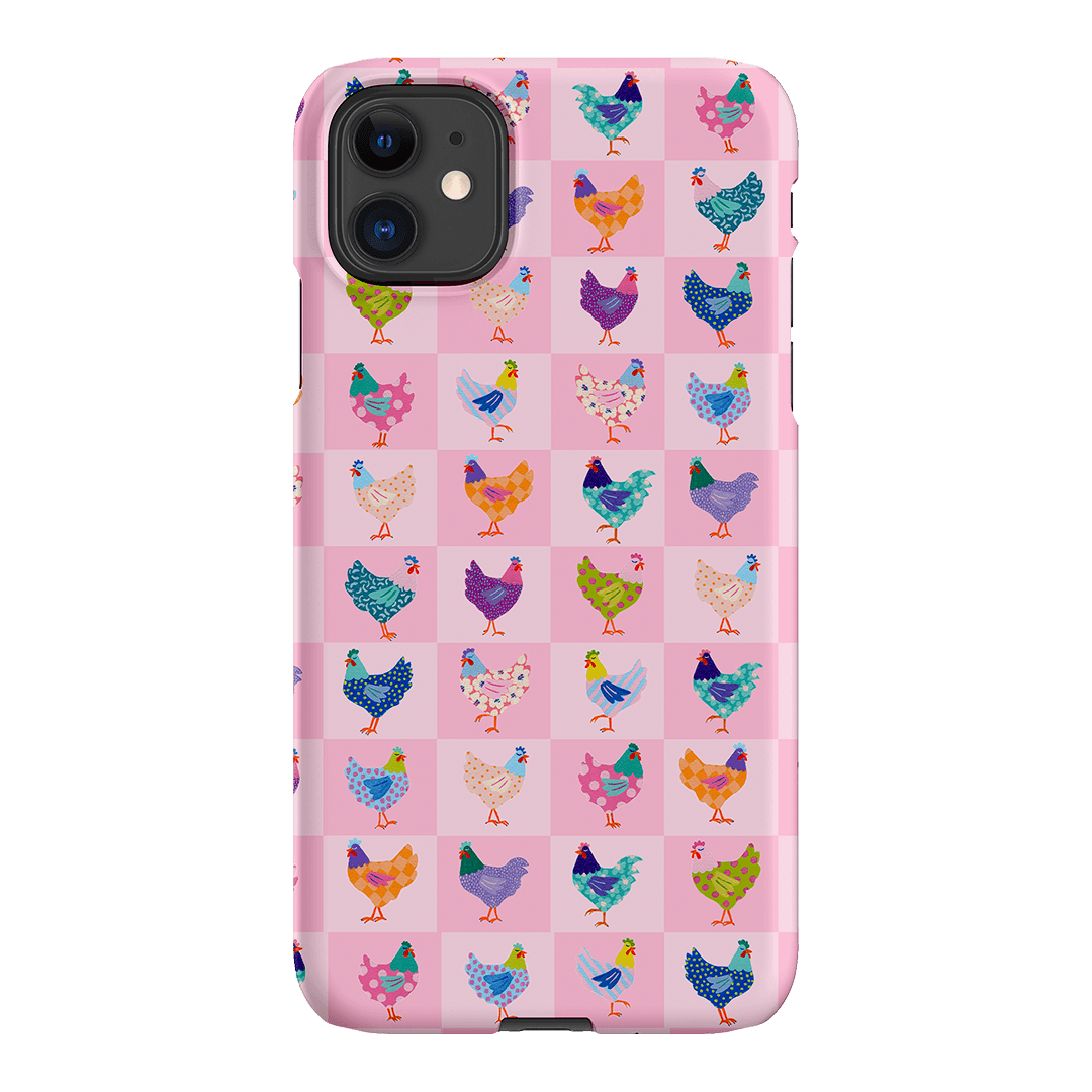 Checkered Chickens Printed Phone Cases iPhone 11 / Snap by Kayla Henley - The Dairy