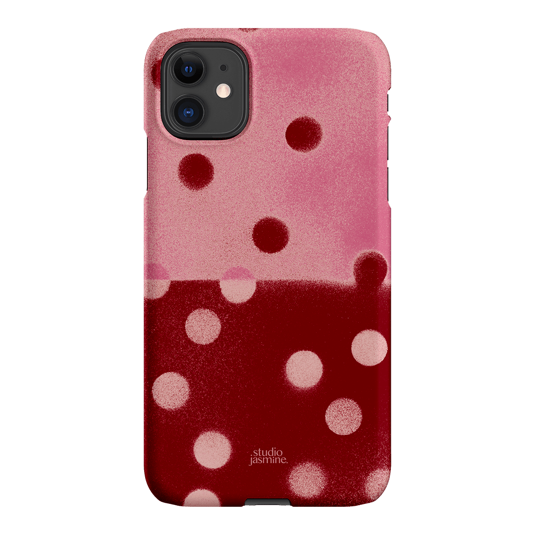 Cherry Polka Dot Printed Phone Cases iPhone 11 / Snap by Jasmine Dowling - The Dairy