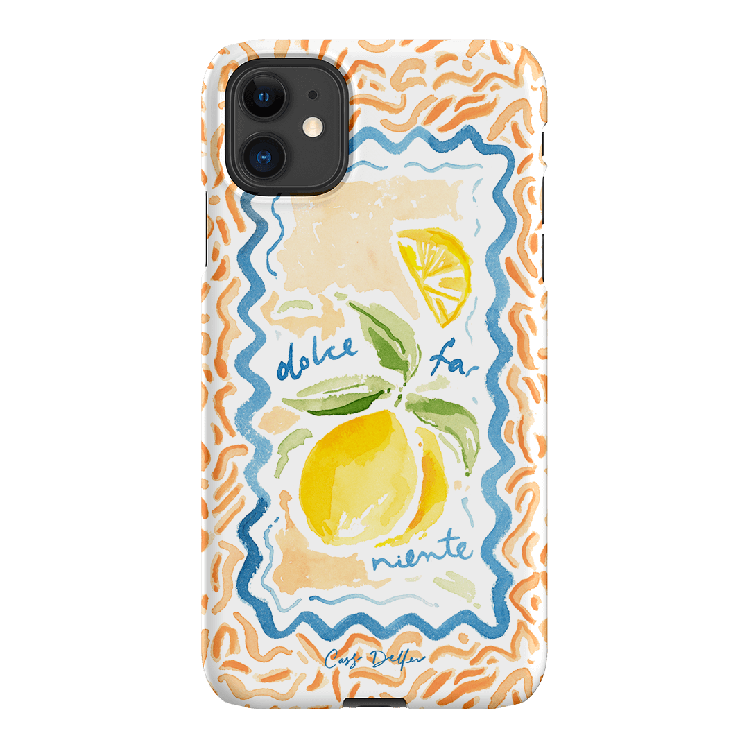Dolce Far Niente Printed Phone Cases iPhone 11 / Snap by Cass Deller - The Dairy