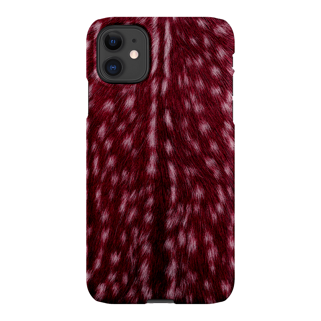 Fawn Burgundy Printed Phone Cases iPhone 11 / Snap by The Dairy - The Dairy