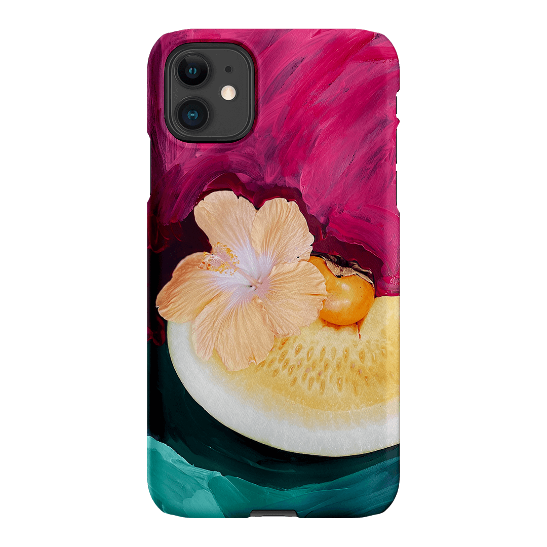 Hibiscus Melon Printed Phone Cases iPhone 11 / Snap by Nicole Nelius - The Dairy