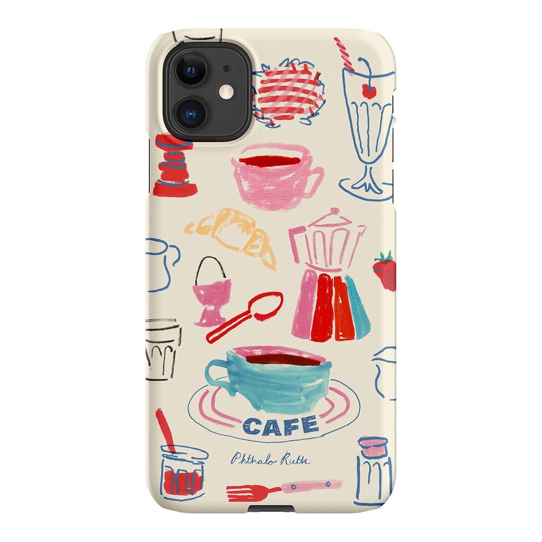 Home Cafe Printed Phone Cases iPhone 11 / Snap by Phthalo Ruth - The Dairy