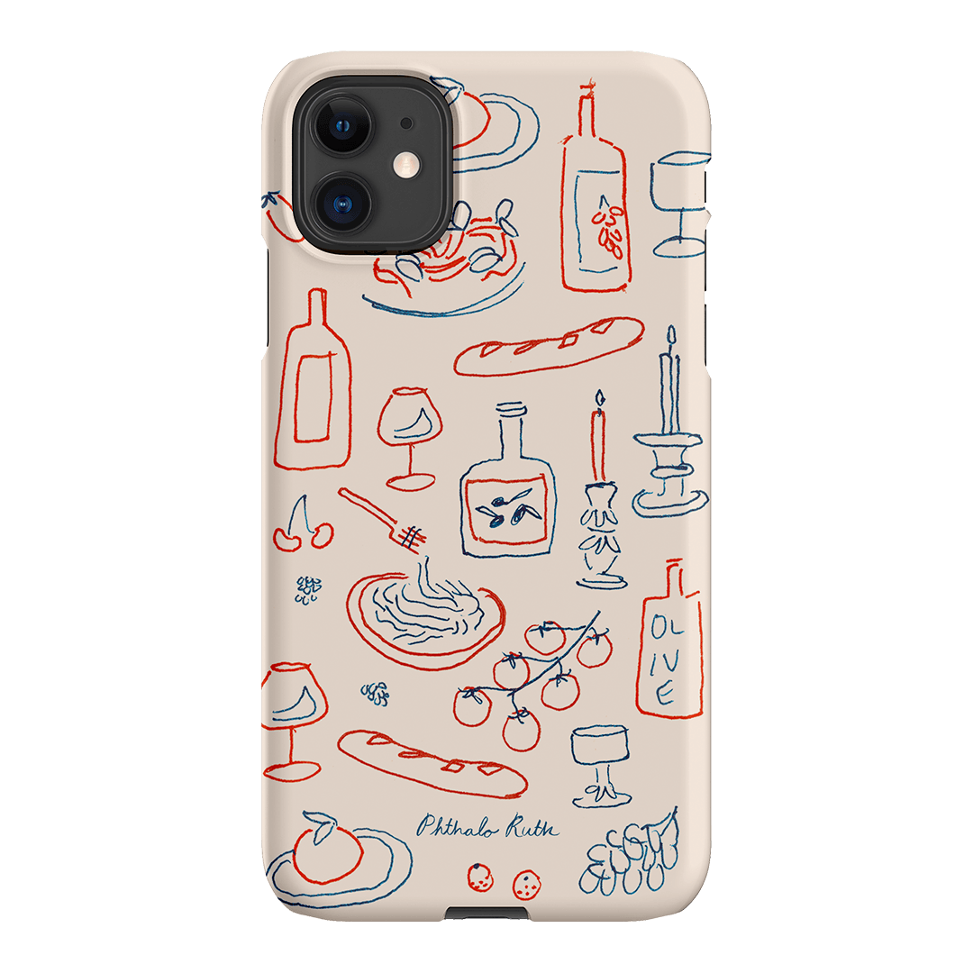 Italian Fare Printed Phone Cases iPhone 11 / Snap by Phthalo Ruth - The Dairy