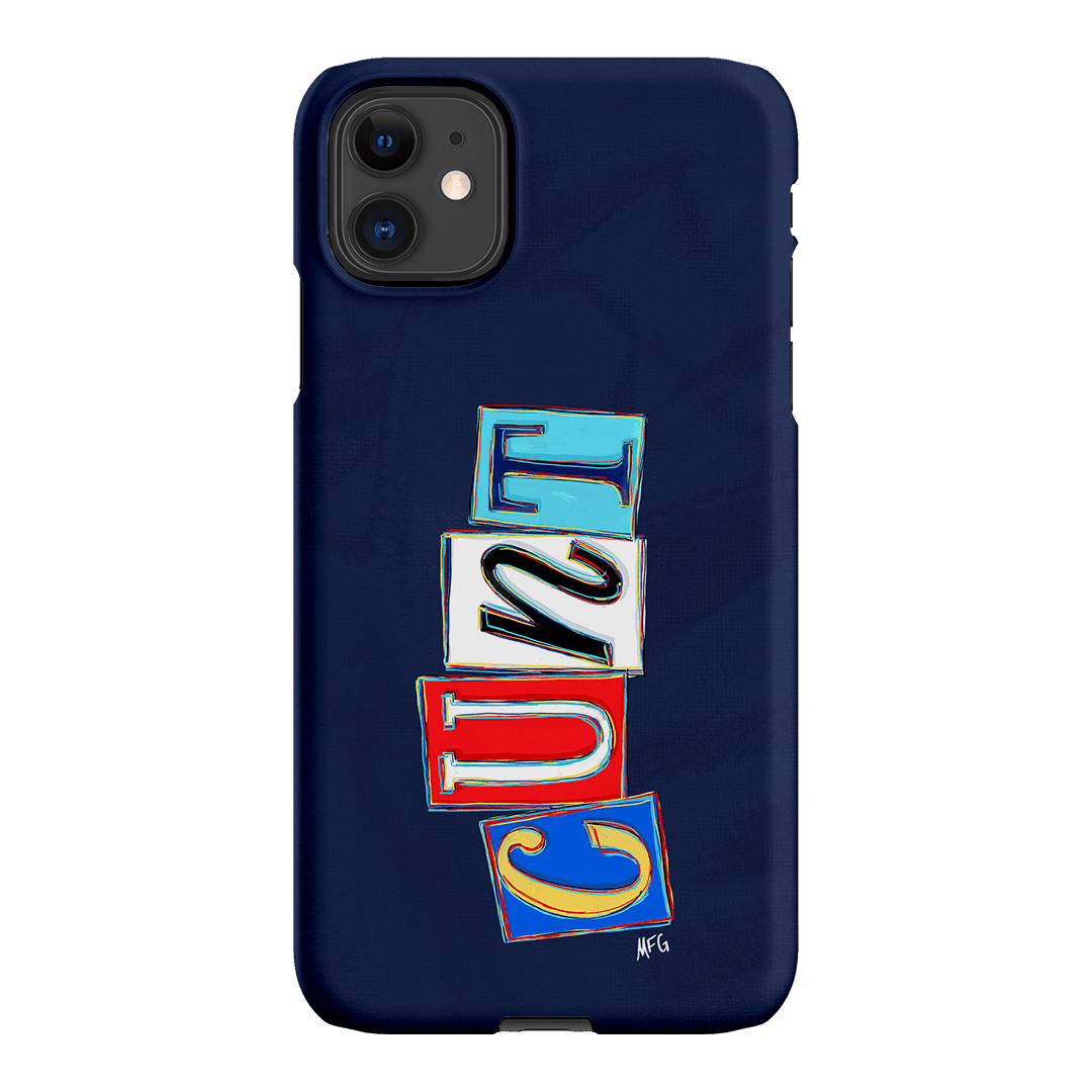 Lil Cnts Blue Printed Phone Cases iPhone 11 / Snap by Margarbs Art - The Dairy