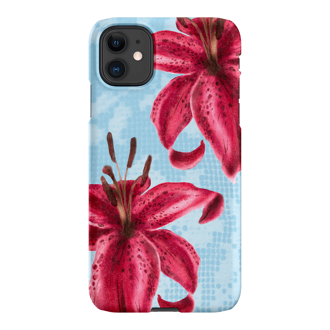 Lillies Printed Phone Cases iPhone 11 / Snap by Sally Hungerford - The Dairy