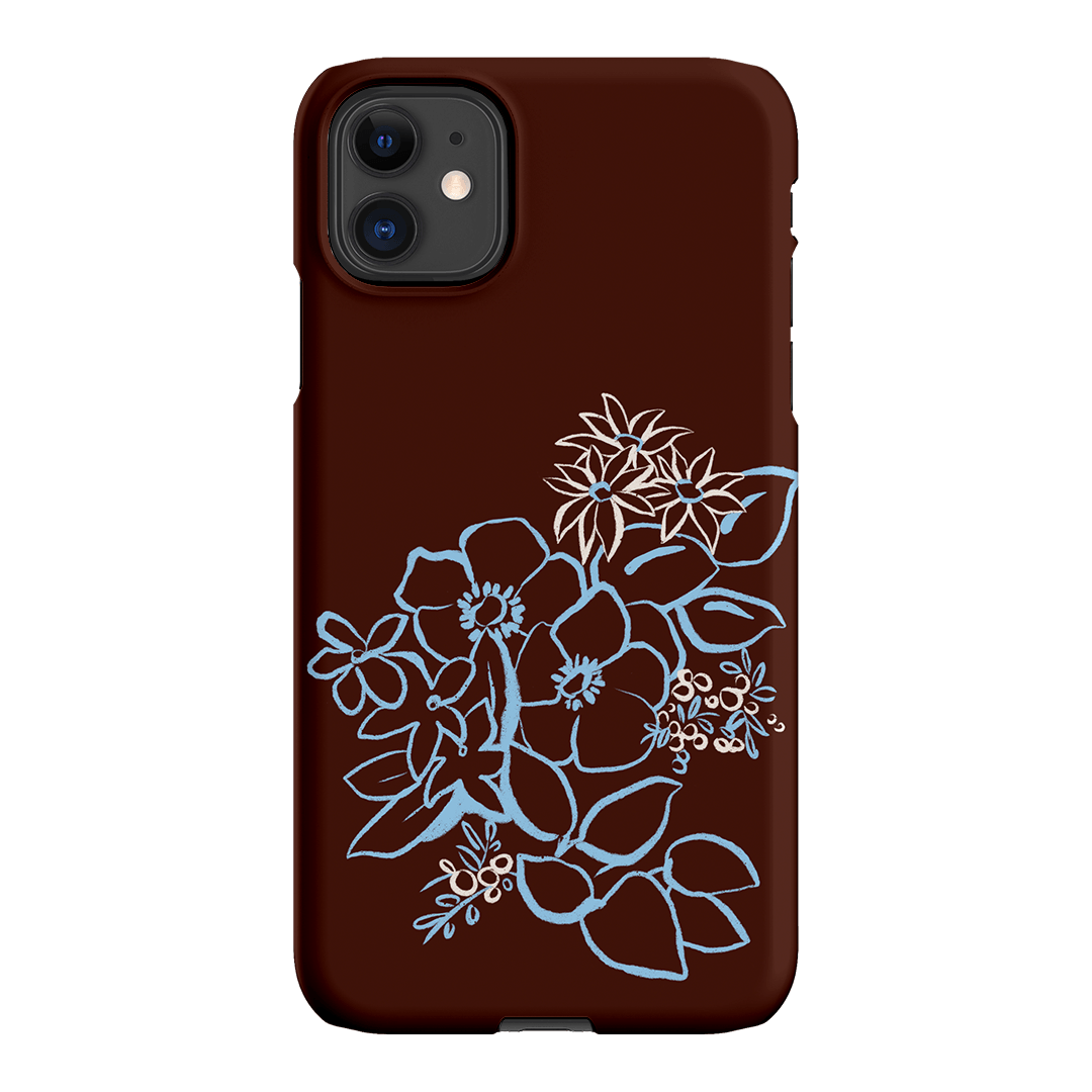 Mocha Posy Printed Phone Cases iPhone 11 / Snap by Typoflora - The Dairy