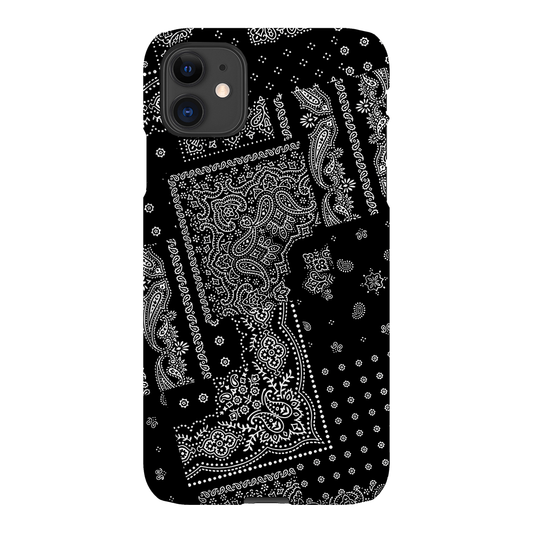 Paisley Noir Printed Phone Cases iPhone 11 / Snap by The Dairy - The Dairy