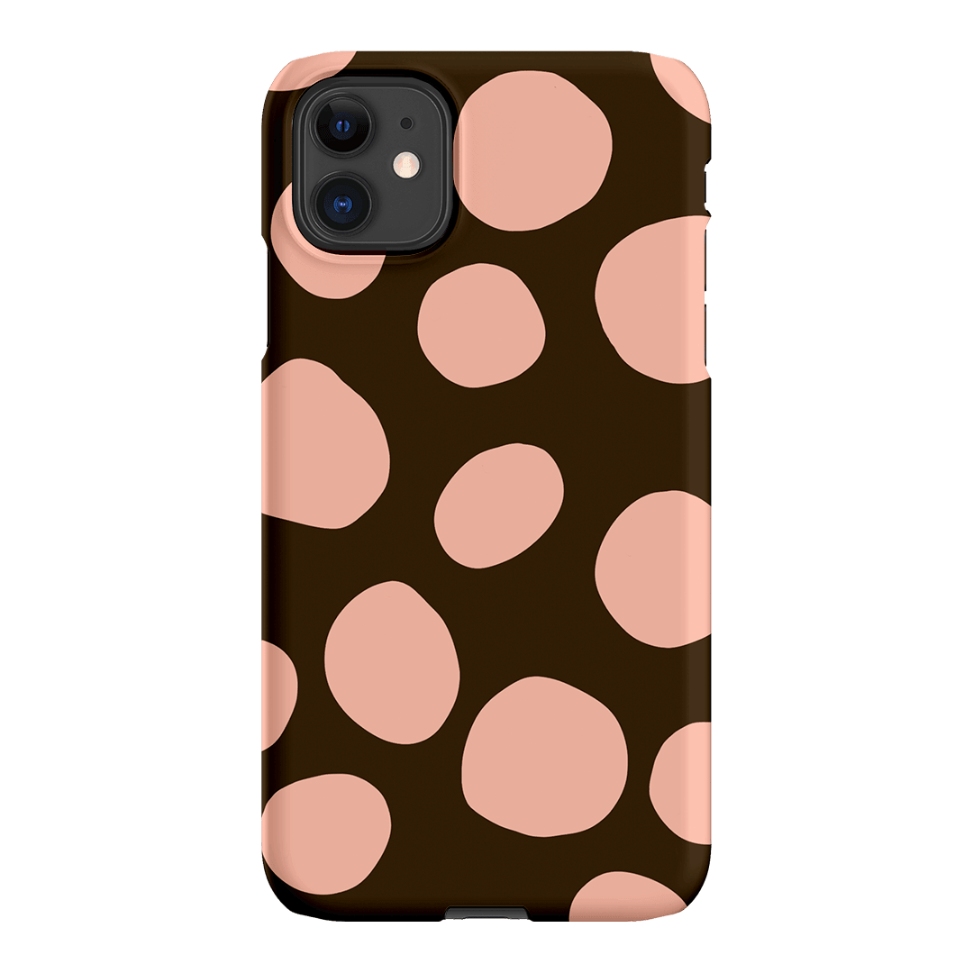 Pebbles Chocolate Pink Printed Phone Cases iPhone 11 / Snap by Veronica Tucker - The Dairy