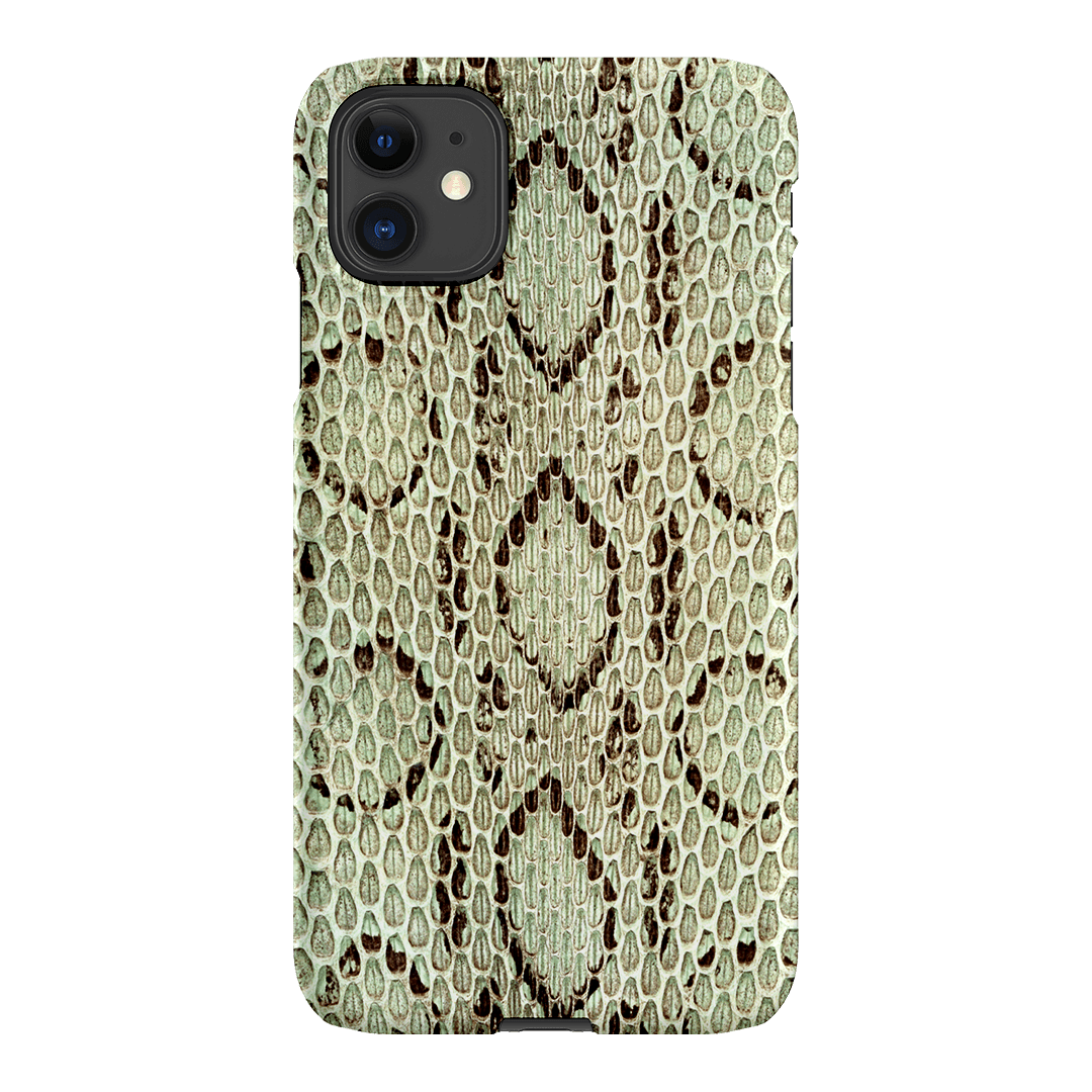 Pistachio Python Printed Phone Cases iPhone 11 / Snap by The Dairy - The Dairy