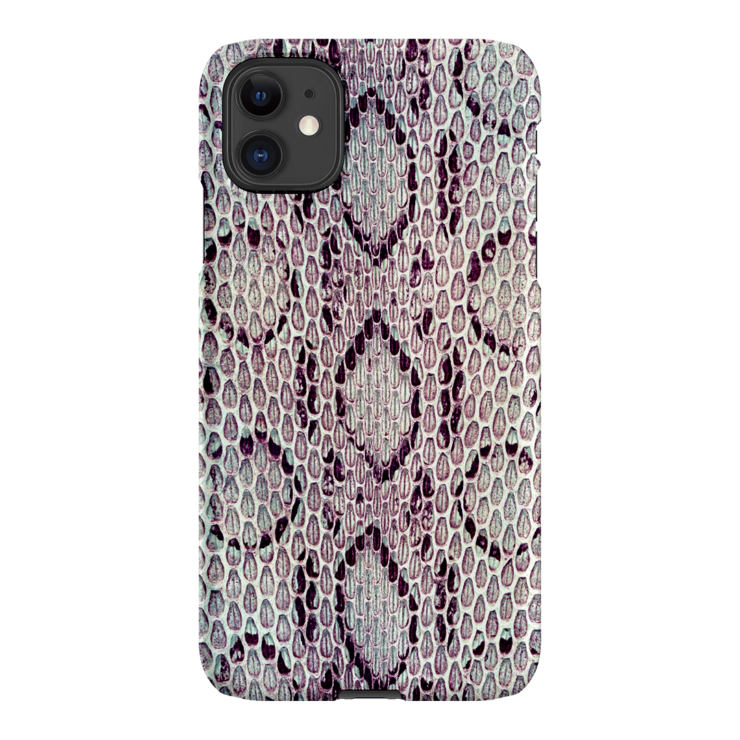 Plum Python Printed Phone Cases iPhone 11 / Snap by The Dairy - The Dairy
