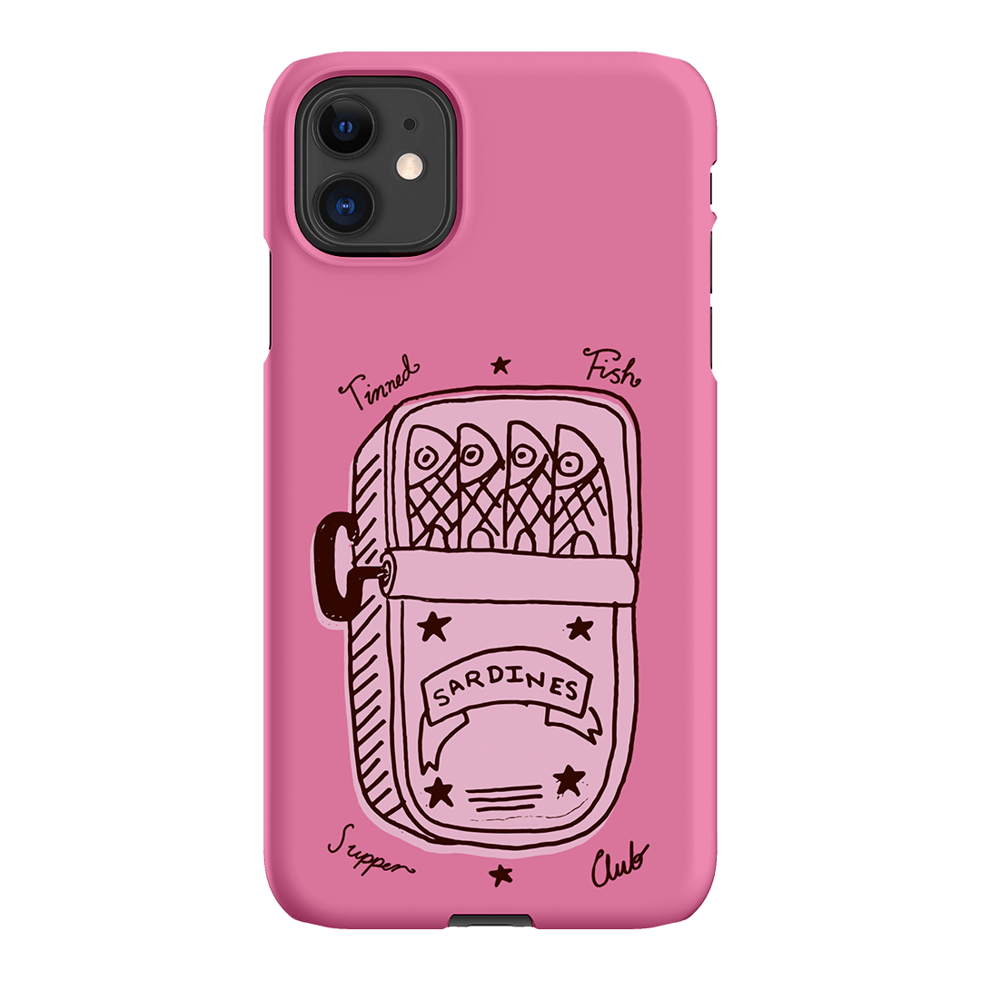 Sardine Social Pink Printed Phone Cases iPhone 11 / Snap by The Dairy - The Dairy